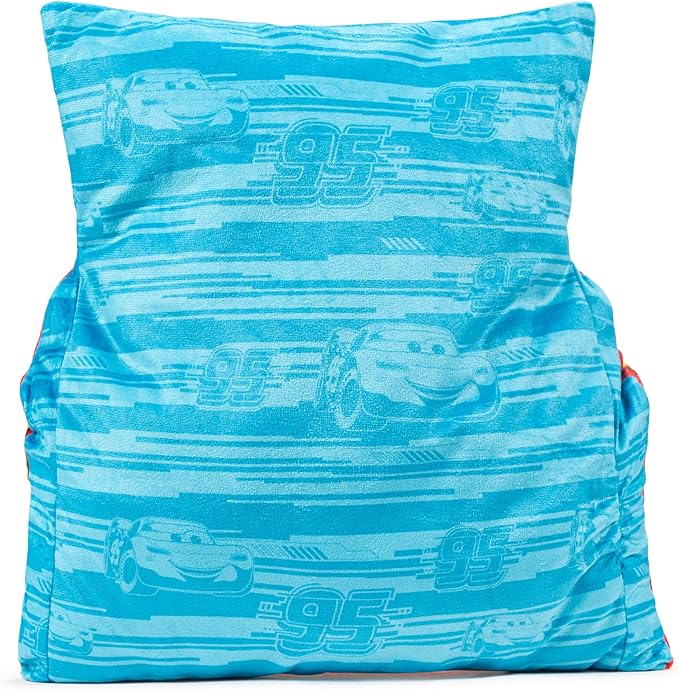 Jay Franco Disney Pixar Cars Lightning McQueen 3D Snuggle Pillow - Super Soft Red Racecar Plush Pillow - Measures 15 Inches