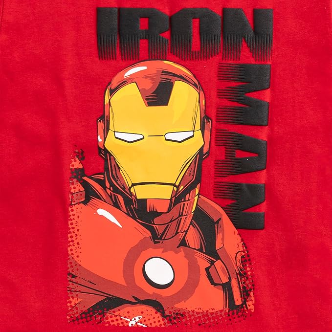 Marvel Boys' Marvel Avengers Boy's 4-Pack Superhero Short Sleeve Tee Shirt Set