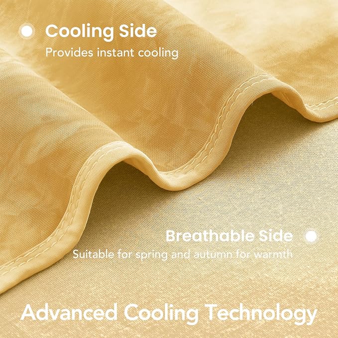 Cooling Blanket 80''x88'' for Hot Sleepers, Arc-Chill Q-Max>0.35 Double Sided Cold Blankets for Night Sweats, Cool Soft Lightweight Summer Blanket for Sofa Bed Couch, Gifts for Women Queen