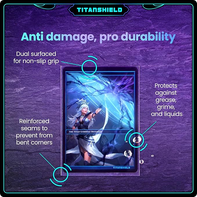 TitanShield Premium Card Sleeves | Compatible with Pokemon, One Piece, Lorcana, Flesh & Blood, & Magic The Gathering MTG | (150 Sleeves - Standard) (3, Clear, Standard | 66x91mm)