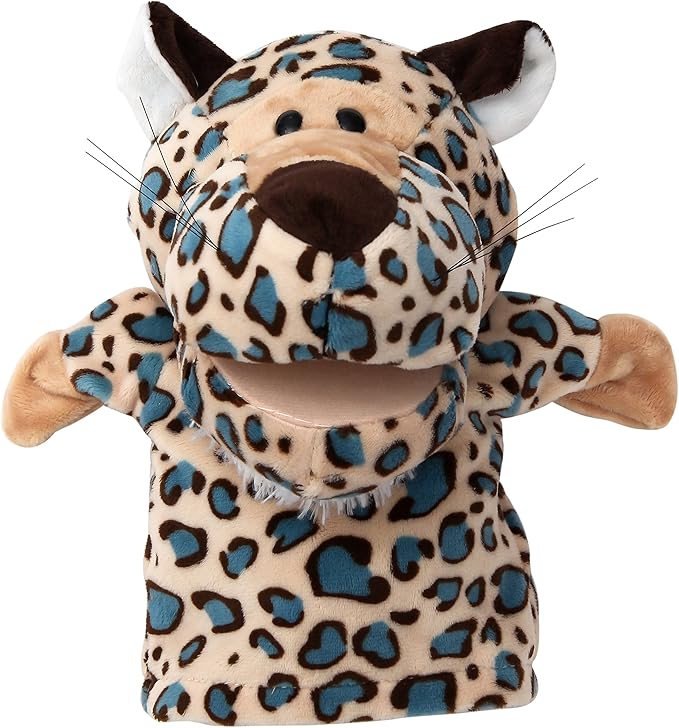Animal Hand Puppets Set for Kids & Adults - 12.5" Premium Quality Soft Plush Toys with Movable Mouths - Perfect for Storytelling, Teaching, Preschool, Role-Play - Durable, Vibrant, Educational Puppets