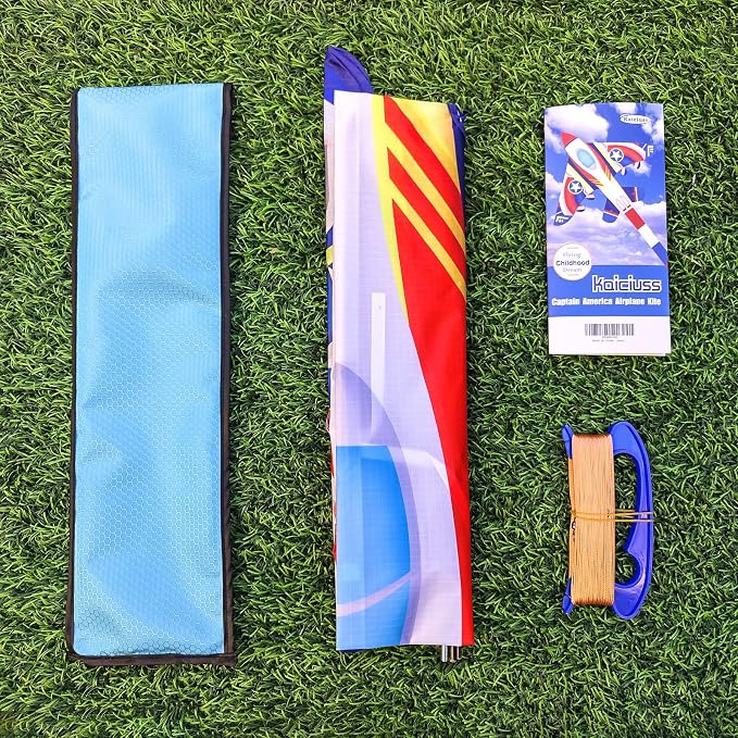 Delta Kite for Kids & Adults - Easy to Fly Large Single Line Beach Kite with 300ft String Handle Included, Perfect for Beginners, Teens