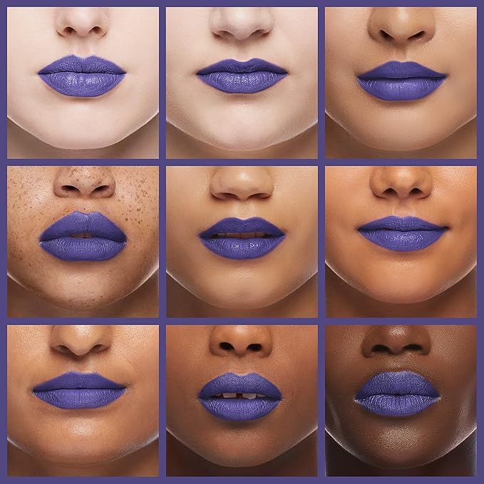 Maybelline Color Sensational Lipstick, Lip Makeup, Matte Finish, Hydrating Lipstick, Nude, Pink, Red, Plum Lip Color, Sapphire Siren, 0.15 oz; (Packaging May Vary)