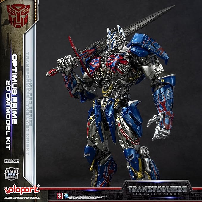 YOLOPARK Transformers: The Last Knight Optimus Prime with Upgraded Weaponry,Highly Articulated 7.87 Inch Transformers Action Figure for Ages 15 and Up,No Converting