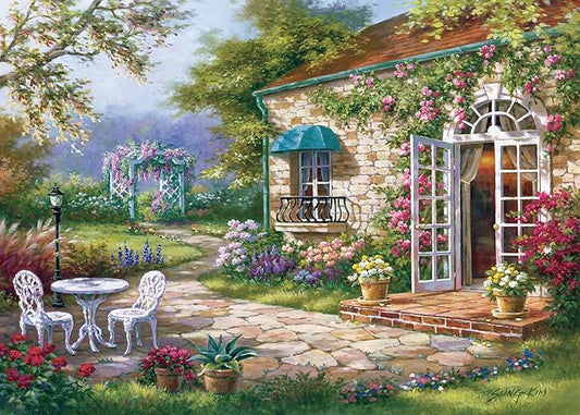 Flower Garden Puzzles for Adults 1000 Pieces, Difficult Plant Gardening Challenging Jigsaw Puzzle Perfect for Game Nights as Home Decor Size 27" x 20"