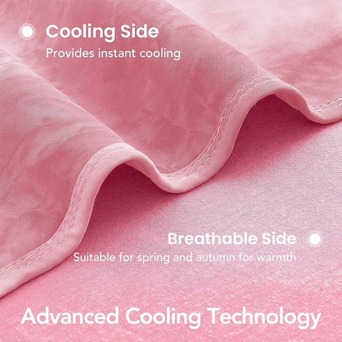 Cooling Blanket 80''x88'' for Hot Sleepers, Arc-Chill Q-Max>0.35 Double Sided Cold Blankets for Night Sweats, Cool Soft Lightweight Summer Blanket for Sofa Bed Couch, Gifts for Women Queen