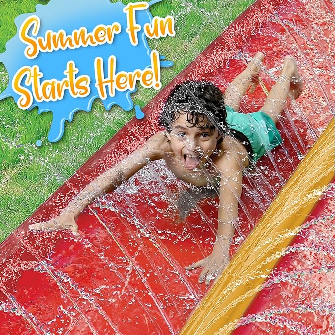 Stargo 18 x 5 ft - Slip Splash and Slide, Water Slides for Kids - Backyard waterslide for Kid Outdoor Fun Summer Water Toys, Water Activities for Kids and adults for backyard fun, Ages 4-8, 5 6 7 8-12