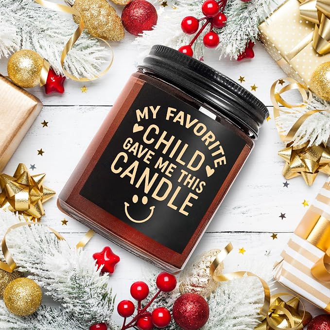 Mom's Last Nerve Candles - Fun Birthday, Valentines Day, Mothers Day Gifts from Daughter, Son - Funny Stress Relief Relaxation Gifts for Women Wife New Mom - Sea Salt Jasmine Soy Spa Candle