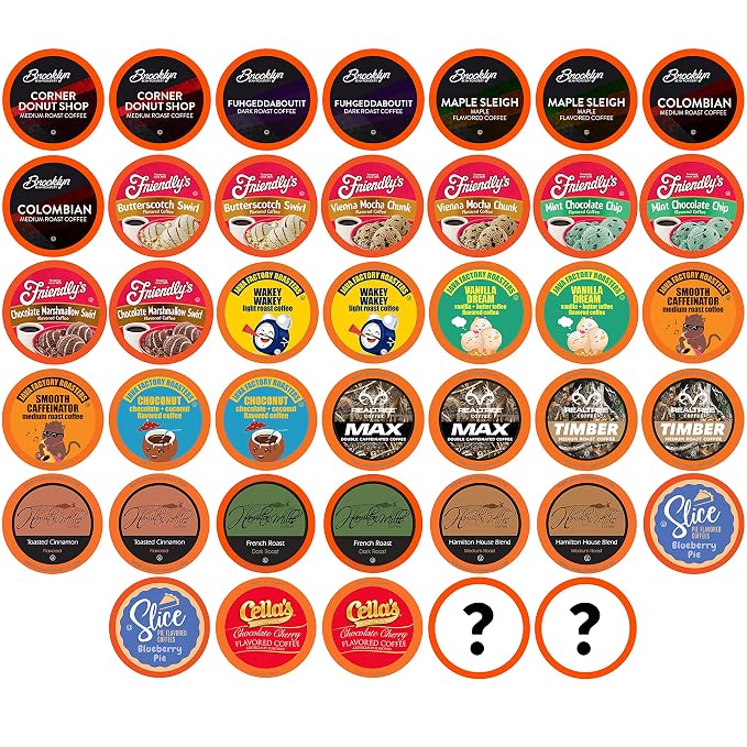 Two Rivers Coffee Mega Coffee Lovers Pods, Compatible with K Cup Brewers Including 2.0 Pods, Mega Coffee, 40 Count,TRC MS40