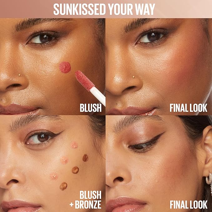 Maybelline Sunkisser Multi-Use Liquid Blush and Bronzer, Blendable, Longwear, Glowy Make Up, Rooftop Views, 1 Count