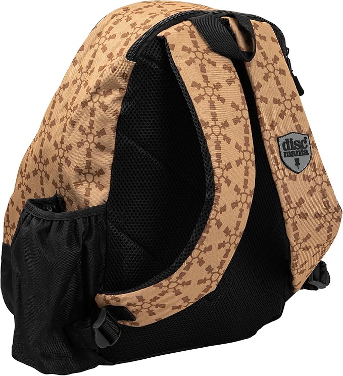 Discmania Fanatic Go Disc Golf Backpack | 18 Capacity + Top Pocket for 2 Putters | Lightweight, Durable Disc Golf Bag | Tall Side Pocket, Bottle Holder | Padded Straps & Water-Resistant Shell