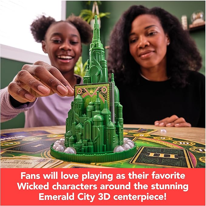 Spin Master Games, Wicked: The Game, an Original Concept Based on the New Movie Wicked, Begin Your Amazafying Adventure with Glinda & Elphaba, for Fans of Musicals, 2-4 Players, for Ages 10 & Up