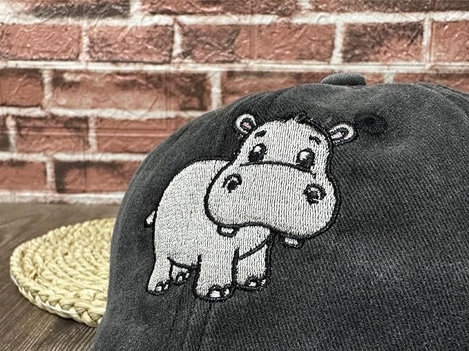 Embroidered Animal Baseball Hats for Boy and Girl