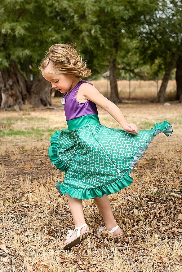 Little Adventures Mermaid Princess Twirl Dress