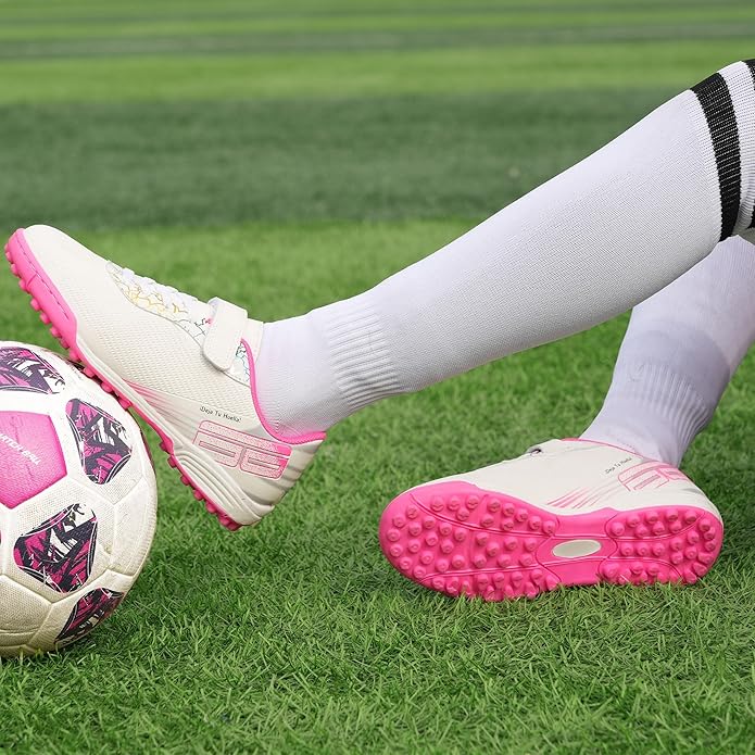 brooman Kids Turf Soccer Cleats Girls Indoor Soccer Shoes Boys Baseball Softball Shoes