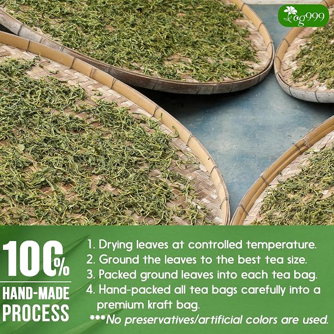 TOG999, Premium 40 Thyme Leaf Tea Bags, 100% Natural & Pure Thyme Leaves. Loose Leaf Thyme Herbal Tea. Thyme Leaf Tea. No Sugar, No Caffeine, No Gluten, Vegan.