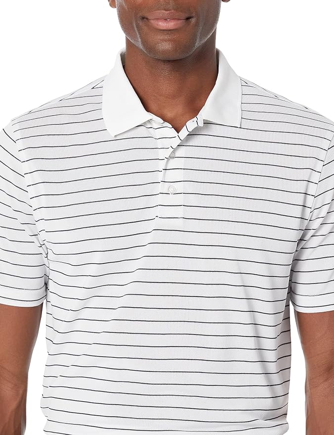 Amazon Essentials Men's Moisture Wicking Golf Polo Shirt, Short Sleeve, Slim-Fit, Quick-Dry, Active Wear