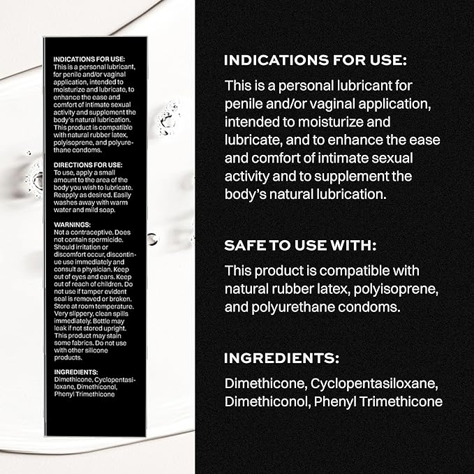 Wet Platinum Silicone-Based Personal Lubricant | Ultra Smooth, Super Slick, Hypoallergenic, Long-Lasting Performance, Waterproof Formula| Lube for Men, Women & Couples, 9 fl oz