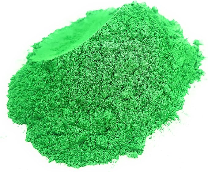 500 Grams (1.1 lbs) Best Bulk Price - Pearl Mica Powder Pigment Dye for Arts & Crafts Painting Making Bath Bomb Soap Candle Slime Jewelry Resin Woodworking (Green AG13)