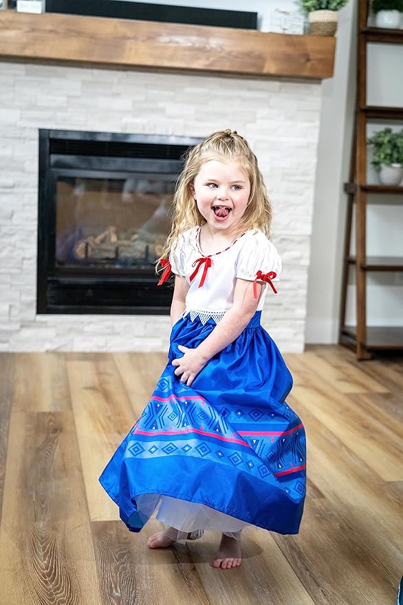 Little Adventures Strong Princess Dress Up Costume - Machine Washable Girl Child Pretend Play Party Outfit