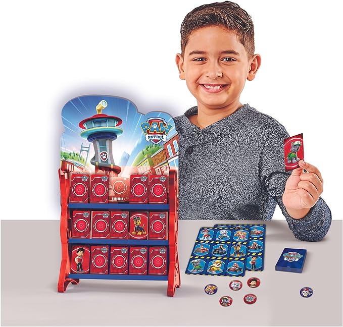 PAW Patrol, Games HQ Board Games for Kids Checkers Tic Tac Toe Memory Match Bingo Go Fish Card Games PAW Patrol Toys, for Preschoolers Ages 4 and up