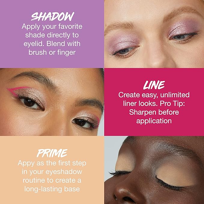 MAYBELLINE Color Tattoo Longwear Multi-Use Eye Shadow Stix, Eye Makeup, I am Unique (Vivid Pink Matte), 1 Count