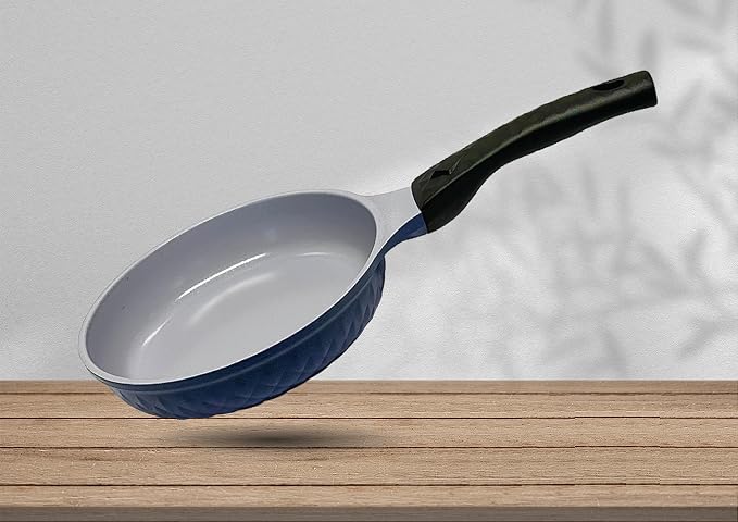 |MADE IN KOREA| 8" Ceramic Coating Interior and Exterior Frying Pan Cooking Wok