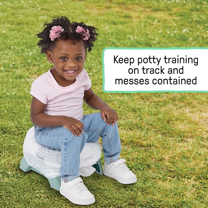 Ingenuity Replacement Potty Liners – 30 Count, Disposable Travel & Home Use, Leak-Proof, Tie-Top Bags for My Travel Potty and More