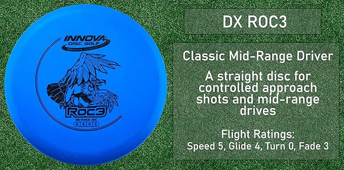 Innova Disc Golf Starter Set –Colors May Vary 160-180g – Includes Putter, Mid Range, 2X Fairway Drivers, Distance Driver, Mini Marker Beginner Disc Golf Set