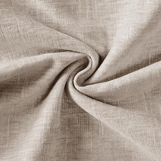 Ohocut Beige Scalloped Pillow Cover Pack of 2 Spring Chenille Decorative Throw Pillow Covers 20x20 Cute Boho Couch Pillow Covers Aesthetic Funky Preppy Pillow Cases for Sofa Living Room