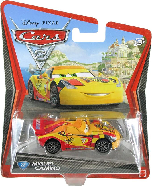Disney Pixar Cars 2 Movie Series Mattel 1:55 Scale Die Cast Car #23 Miguel Camino