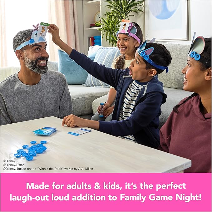 Spin Master Games, Disney Hedbanz, The Hilarious Meme Picture Guessing Game with Popular Disney Characters, 2-6 Players for Ages 6 & Up