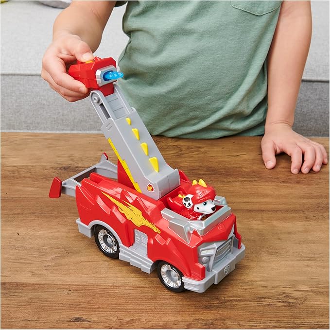 Paw Patrol, Rescue Knights Marshall Transforming Toy Car with Collectible Action Figure, Kids Toys for Ages 3 and up
