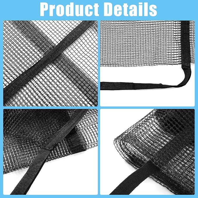 Nuenen 2 Pieces Trampoline Shoes Bag Holder 3 Pouch Trampoline Storage Mesh Bag with 4 Straps Trampolinturnen Shoe Holder Indoor Fitness Shoes Organizer Trampolinturnen Equipment Accessories