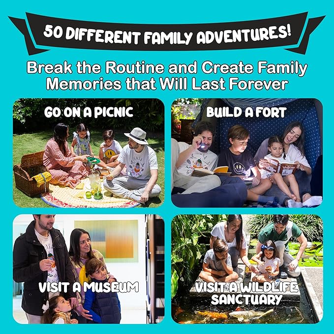 The Ultimate Family Bonding Bundle, Top 50 Family Games & Top 50 Family Activities Scratch Off Decks - 1,000+ Hours of Fun - Create Memories That Will Last Forever