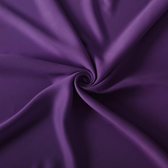 LEMOMO Purple Blackout Curtains 40 x 63 Inch Length/Set of 2 Curtain Panels/Thermal Insulated Room Darkening Blackout Curtains for Bedroom