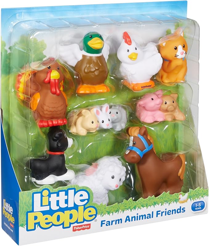 Fisher-Price Little People Farm Animal Friends with Baby Bunnies & Piglets