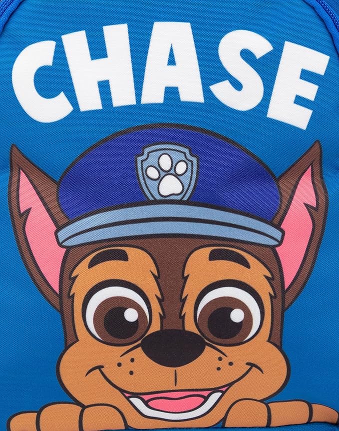Paw Patrol Chase Kids Blue Backpack Rucksack Adjustable Straps School Bag Spacious Organised Daypack Nursery Schoolbag