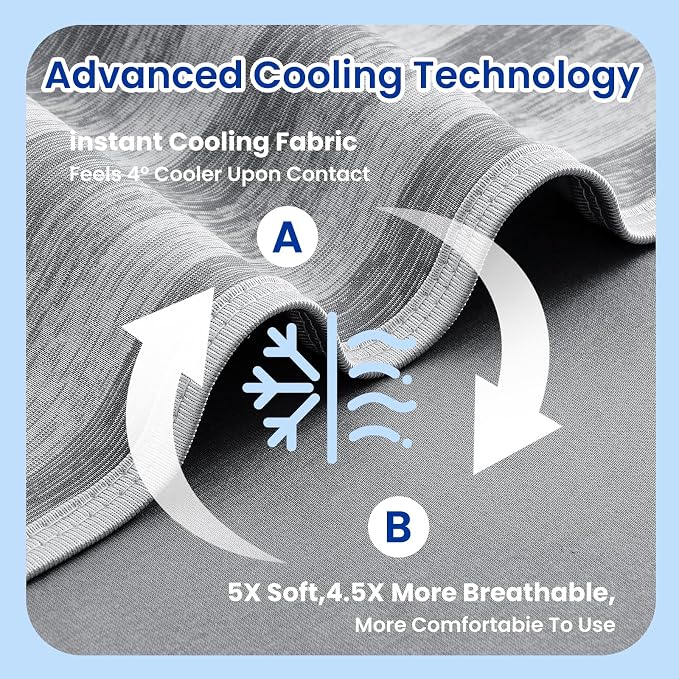 Cooling Blanket 100"x90" Summer Cooling Blanket for Hot Sleepers | Cold Summer Bed Blanket Keeps Cool for Night Sweats, Soft Lightweight Breathable Sofa Blankets for Kid Adults