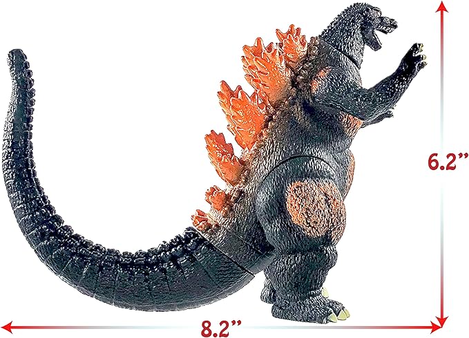 TwCare Burning Godzilla 1995, Movie Series King of The Monsters Movable Joints Action Figures Birthday Gift for Boys and Girls