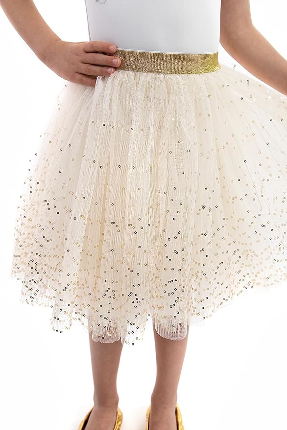 Little Adventures Shimmer Tutu Costume Dress Up - Machine Washable Girl Pretend Play and Party Outfit for Ages 3-8