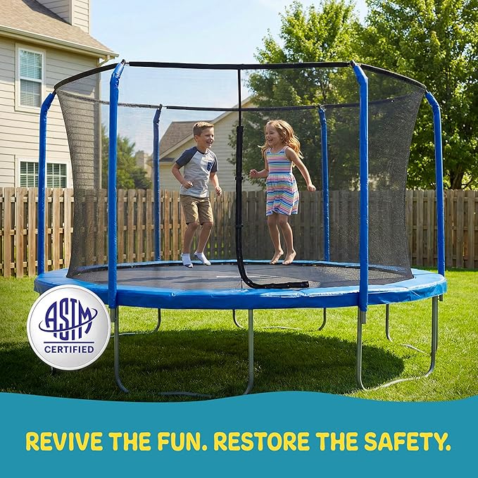 Machrus Upper Bounce Round Trampoline Replacement Safety Pad Spring Cover, Protective Accessories