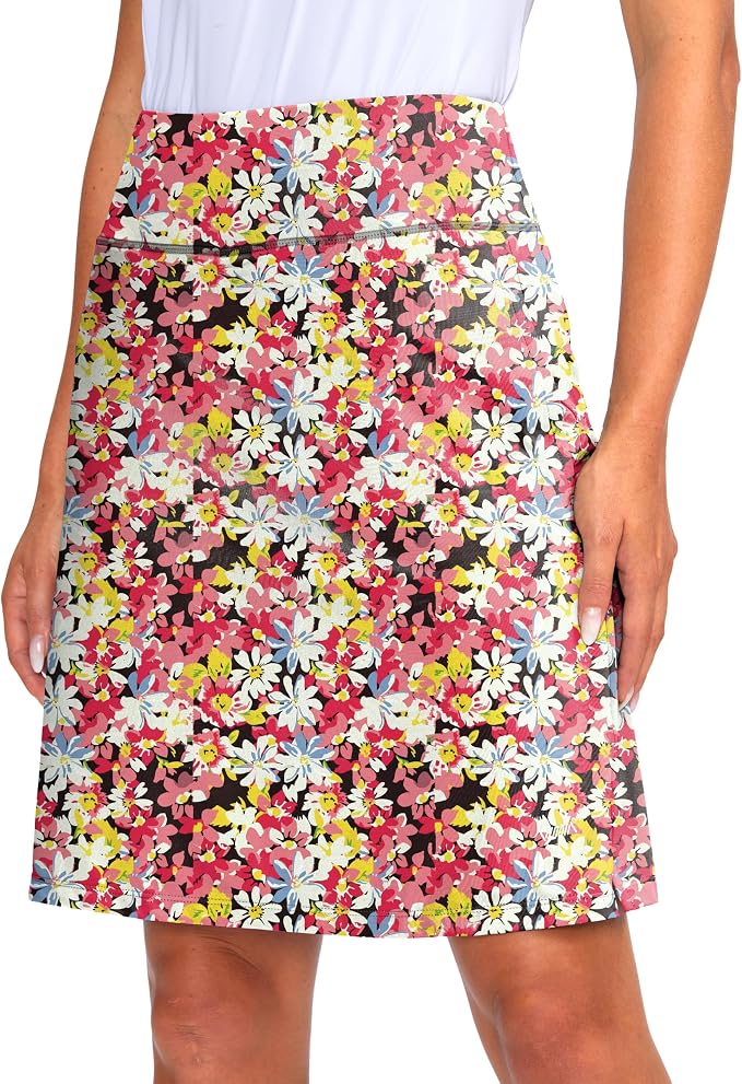 Women's 20" Knee Length Skorts Skirts UPF50+ Athletic Tennis Golf Skirt for Women Casual Summer Skirts