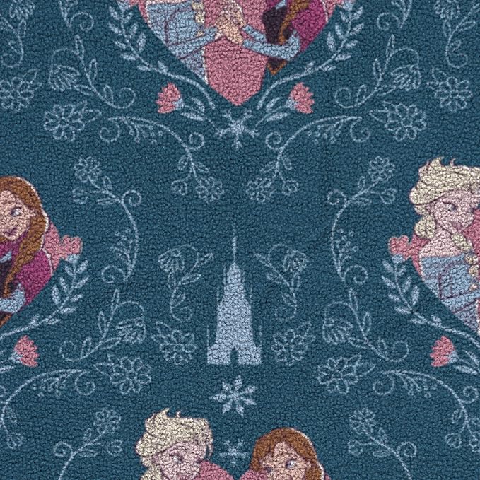 Jay Franco Kids Plush Throw Blanket – Soft & Cozy Fleece Throw for Bedroom & Couch Décor, Official Licensed Product, Blue - Frozen, 46x60 - Throw Blanket