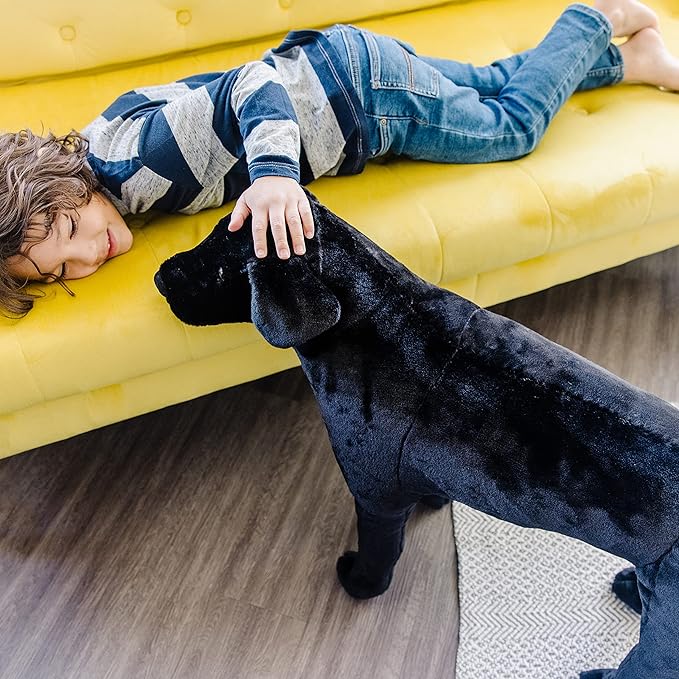 Melissa & Doug Giant Black Lab - Lifelike Stuffed Animal Dog (over 2 feet tall)