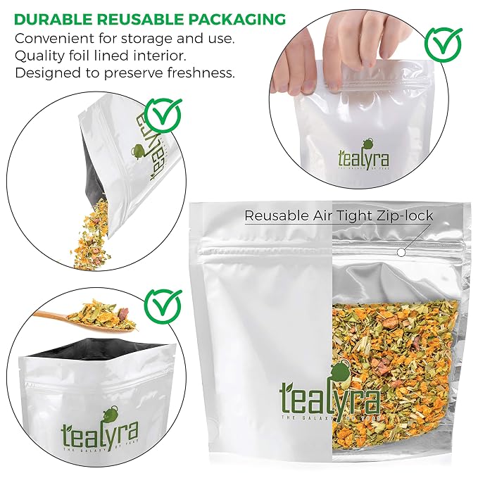 Tealyra - Heal Thyself Moringa and Sea Buckthorn - Lemongrass - Digestiv - Detox - Anti-Stress - Wellness Herbal Loose Leaf Tea - Caffeine Free - 112g (4-ounce)