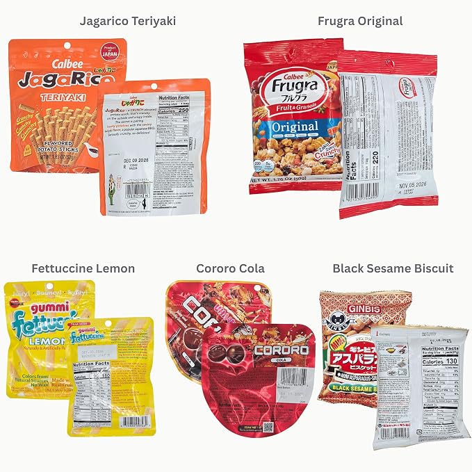 DOTORI SNACK BOX Premium Full-Size Snacks (2.5 lbs) - Japanese & Korean Flavor Journey | Assorted Sweet Candies, Biscuits & Crisps | Care Package for Birthday, College, Office or Treat Yourself