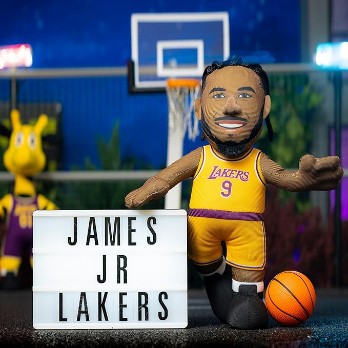 Bleacher Creatures Los Angeles Lakers Bronny James 10" NBA Plush Figure - A Legend for Play or Display