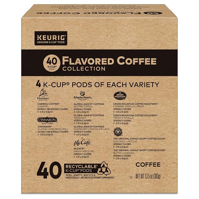 Keurig® Flavored Coffee Variety Pack, Keurig Single Serve K-Cup Pods, 40ct