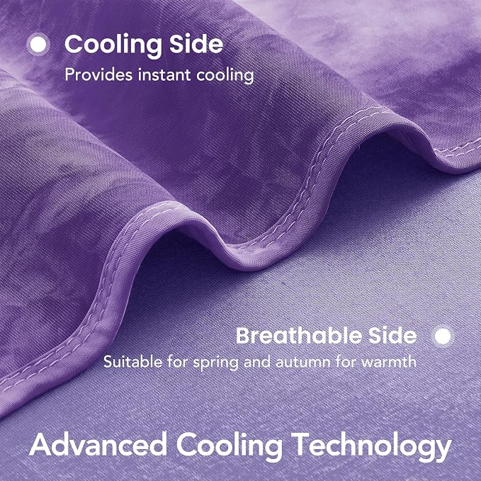 Cooling Blanket 90''x104'' for Hot Sleepers, Arc-Chill Q-Max>0.35 Double Sided Cold Blankets for Night Sweats, Cool Soft Lightweight Summer Blanket for Sofa Bed Couch, Gifts for Women King